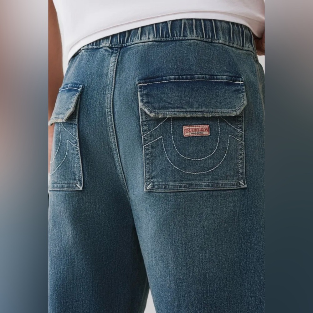 True Religion Vinny Ultra Baggy Carpenter Jeans Size 36 NWT Y2K Skater - Picture 7 of 11